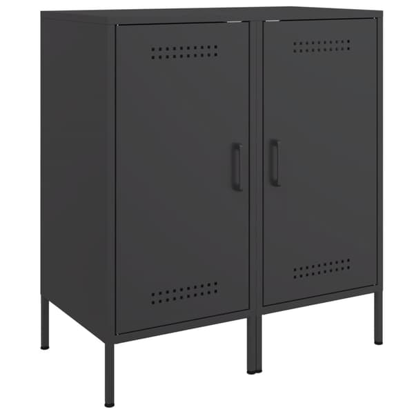 vidaXL skabe 2 stk. 36x39x79 cm stål sort