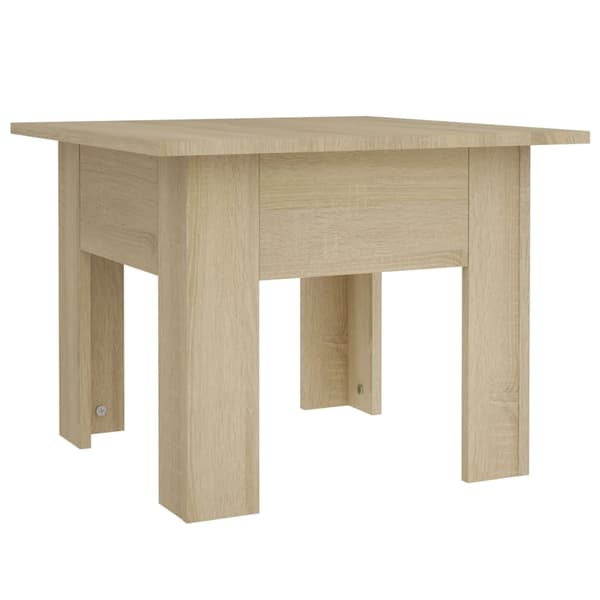vidaXL sofabord 55x55x42 cm spånplade sonoma-eg
