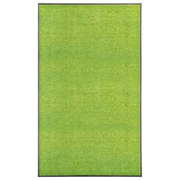 vidaXL vaskbar dørmåtte 90x150 cm grøn