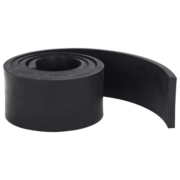 vidaXL gummikant til sneplov 180x8x1 cm sort