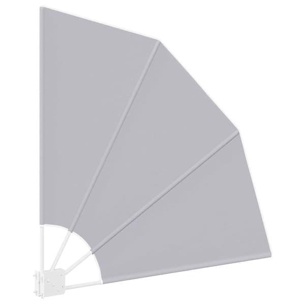 vidaXL Balkon Afskærmning Grå 115 x 115 cm Polyester