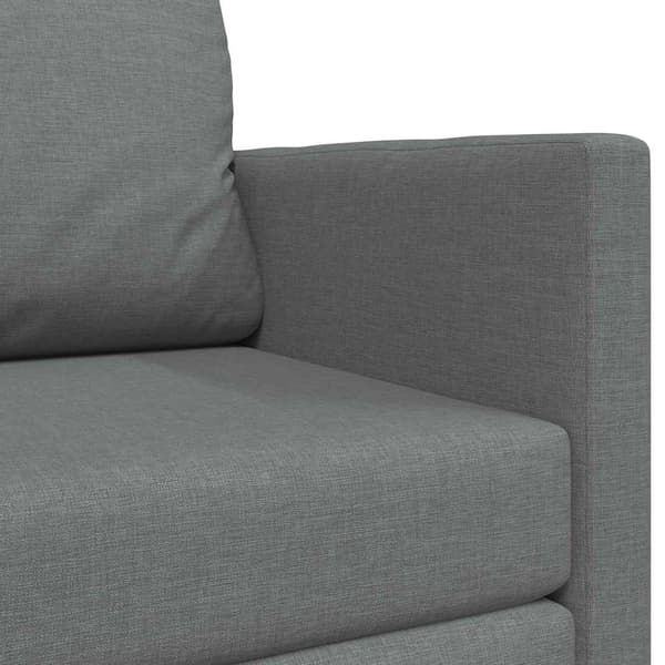 vidaXL Sovesofa 110cm Mørkegrå Stof