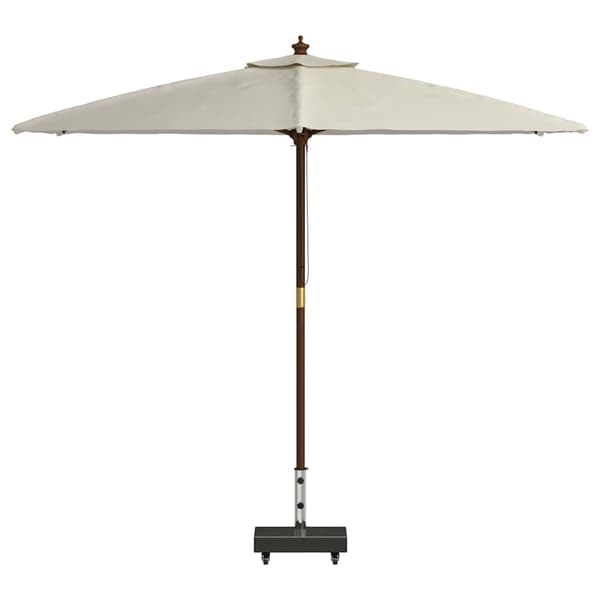 vidaXL Parasolfod Sort 45 x 25 x 45 cm Granit