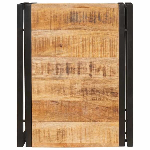 vidaXL Badeværelseshylde Brun 40 x 50 x 23 cm Solid Ru raw mango træ
