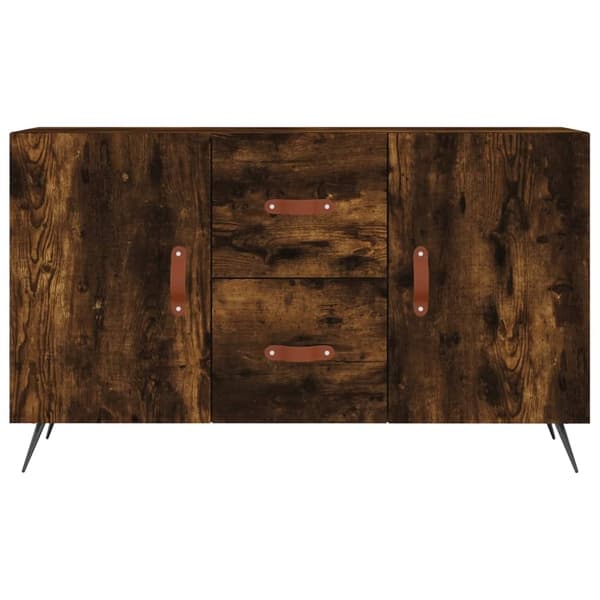 vidaXL skænk 100x36x60 cm konstrueret træ røget egetræsfarve