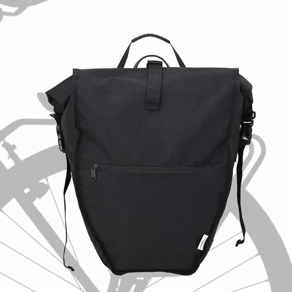 vidaXL Cykeltaske Sort 32,5 x 17 x 57 cm Polyester