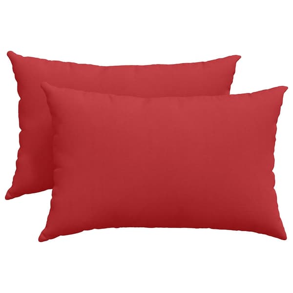 vidaXL Sofapuder 2 pcs Rød 60 x 40 cm Stof