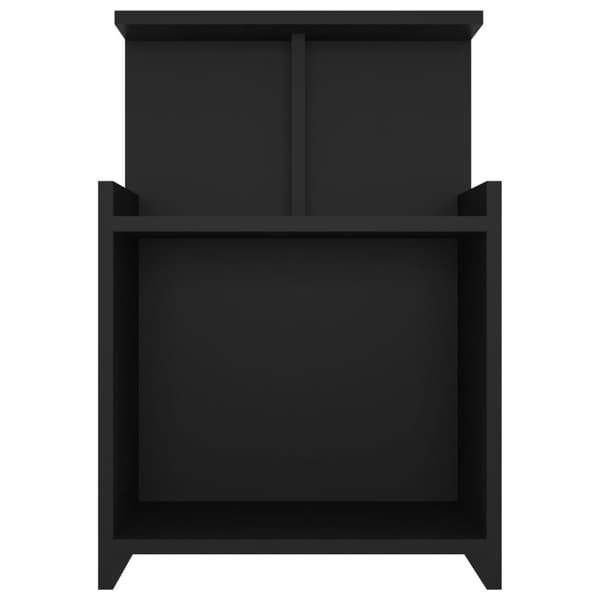 vidaXL sengebord 40x35x60 cm spånplade sort
