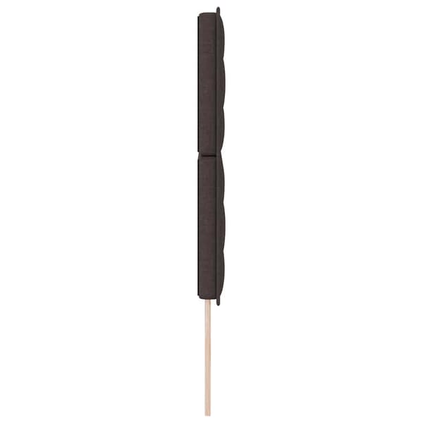 vidaXL Hovedgærde Mørk Brun 160 cm Stof