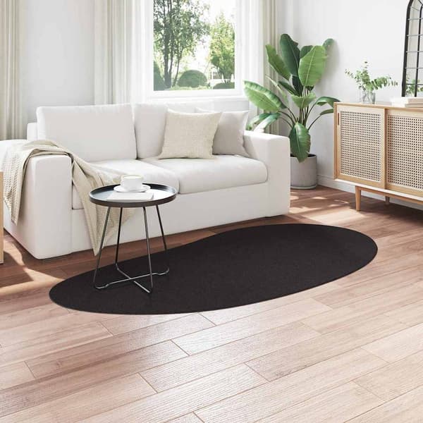 vidaXL Områdetæpper HUARTE Sort 100 x 200 cm Polyester