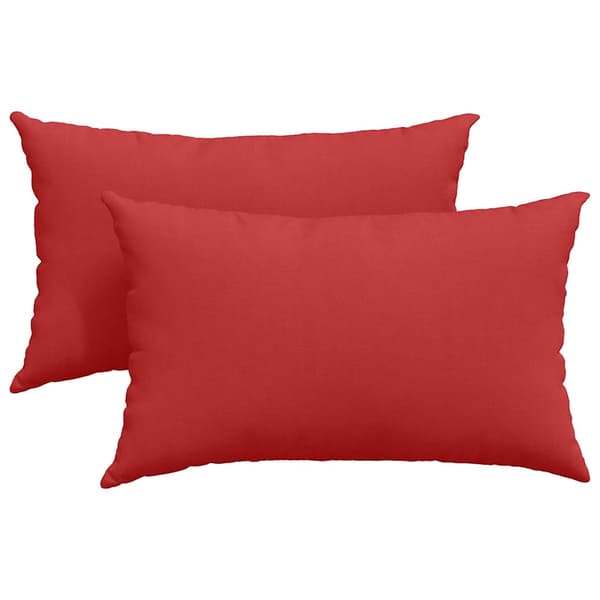 vidaXL Sofapuder 2 pcs Rød 50 x 30 cm Stof