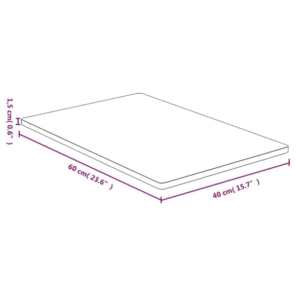 vidaXL Pöytälevy 40x60x1,5 cm bambu