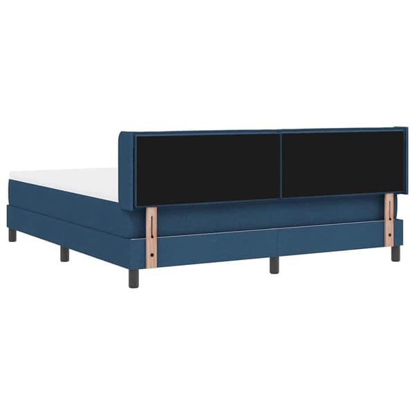 vidaXL Box spring seng med madras Blå 200 x 180 cm Polyester