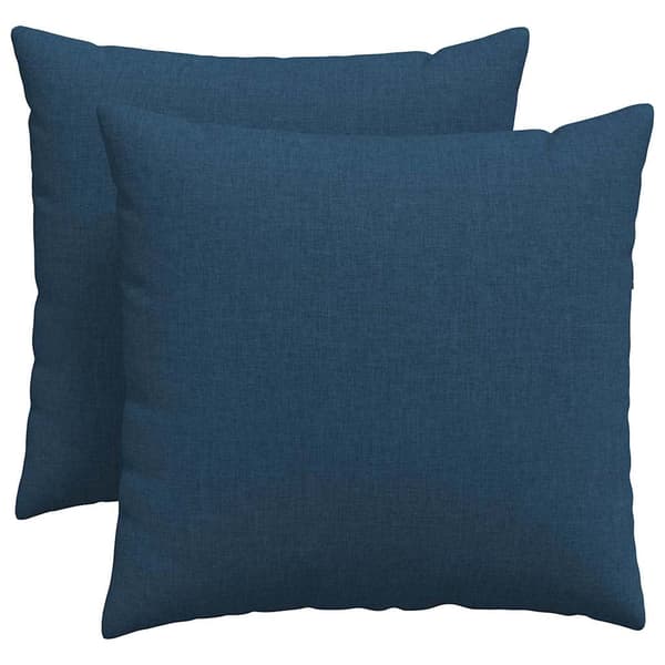 vidaXL Sofapuder 2 pcs Blå 50 x 50 cm Stof