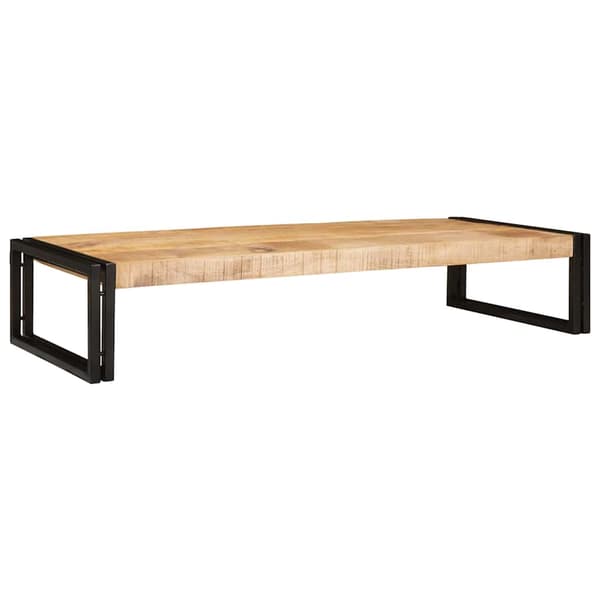 vidaXL Badeværelseshylde Brun 120 x 50 x 23 cm Solid Ru raw mango træ