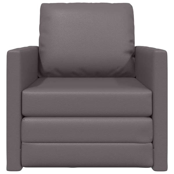 vidaXL Sovesofa 60cm Grå Kunstlæder