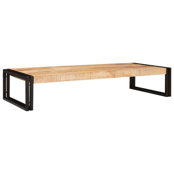 vidaXL Badeværelseshylde Brun 120 x 50 x 23 cm Solid Ru raw mango træ