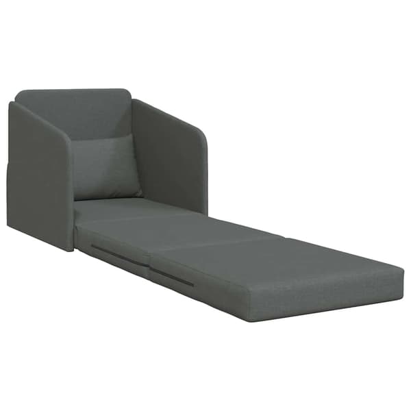 vidaXL Sovesofa 60cm Mørkegrå Stof