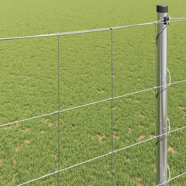vidaXL Markhegn Grå 1.5 x 10 m Stål