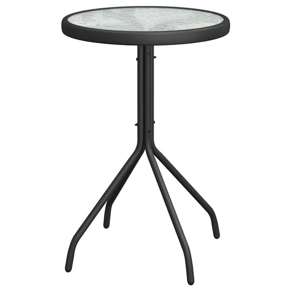 vidaXL Have Bistro Sæt 3 pcs Sort Stål