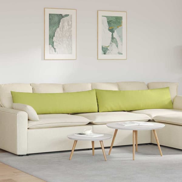 vidaXL Sofapuder 2 pcs Lys grøn 145 x 40 cm Stof