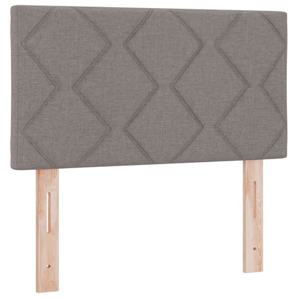 vidaXL Hovedgærde Gråbrun 80 cm Stof