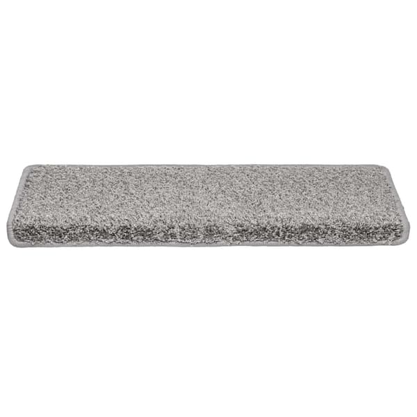 vidaXL trappemåtter 30 stk. 65x21x4 cm grå rektangulær kant