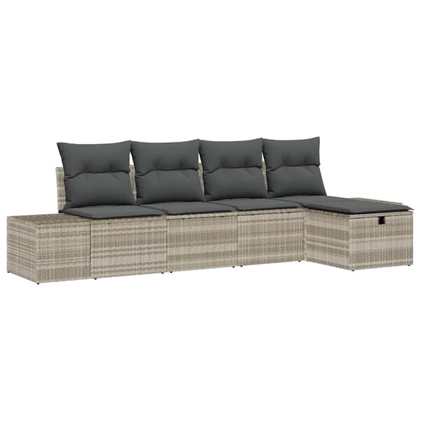 vidaXL Sofa Sæt med pude 6 pcs polyrattan