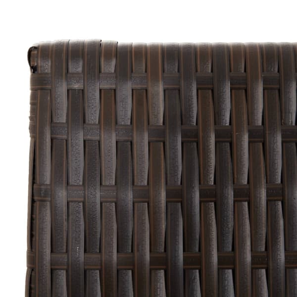 vidaXL rumdeler 4 paneler polyrattan brun