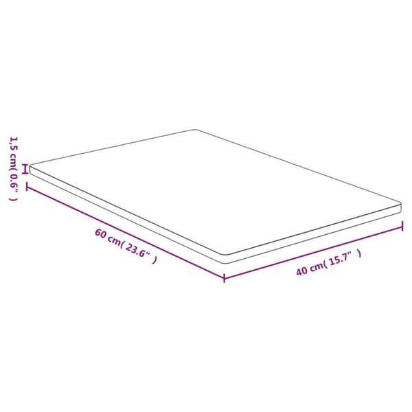 vidaXL Pöytälevy 40x60x1,5 cm bambu