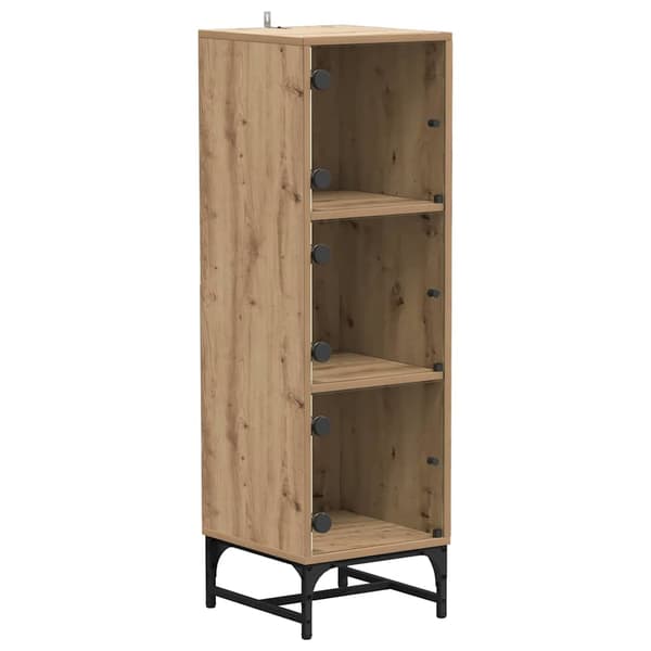 vidaXL Sideboard Artisan Egetræ 35 x 37 x 117 cm