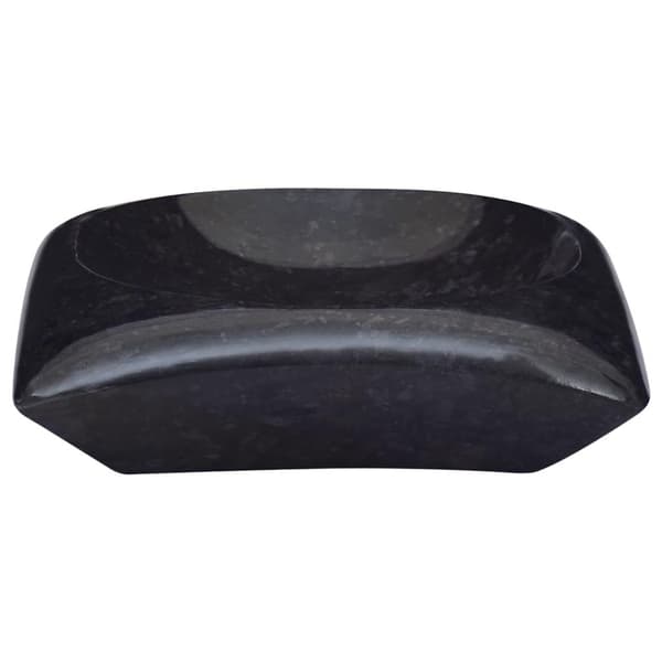 vidaXL håndvask 50x35x10 cm marmor sort
