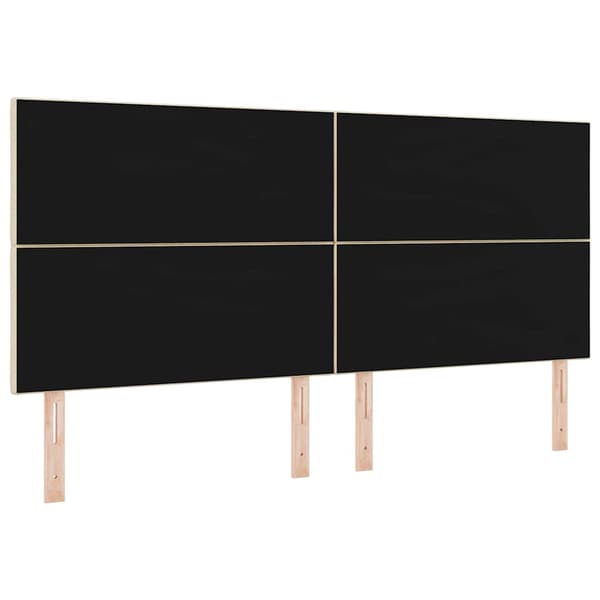 vidaXL Hovedgærde Creme 200 cm Stof