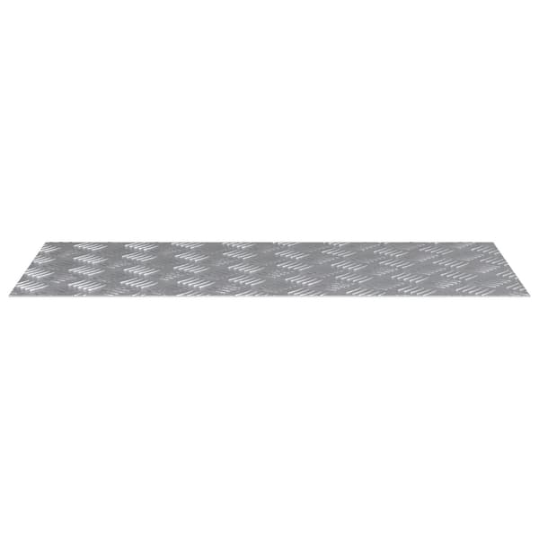 vidaXL Trappe Tread Rektangulær 4 pcs Sølv 90 x 40 cm Aluminium