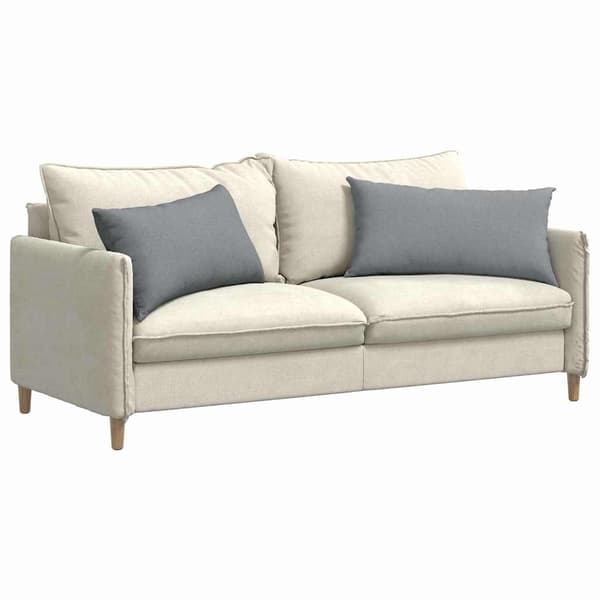 vidaXL Sofapuder 2 pcs Lysegrå 80 x 40 cm Stof