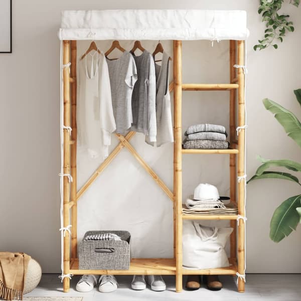 vidaXL Vaatekaappi 110x45x170 cm bambu