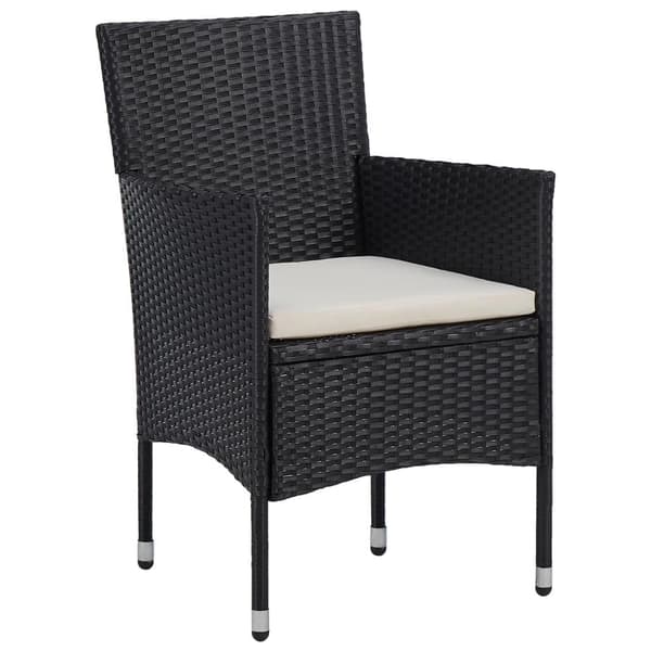 vidaXL havestole 2 stk. polyrattan sort