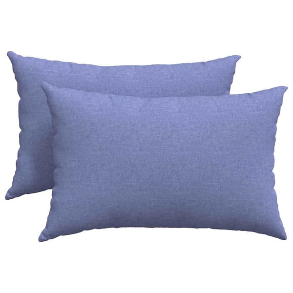 vidaXL Sofapuder 2 pcs Jeans blå 60 x 40 cm Stof