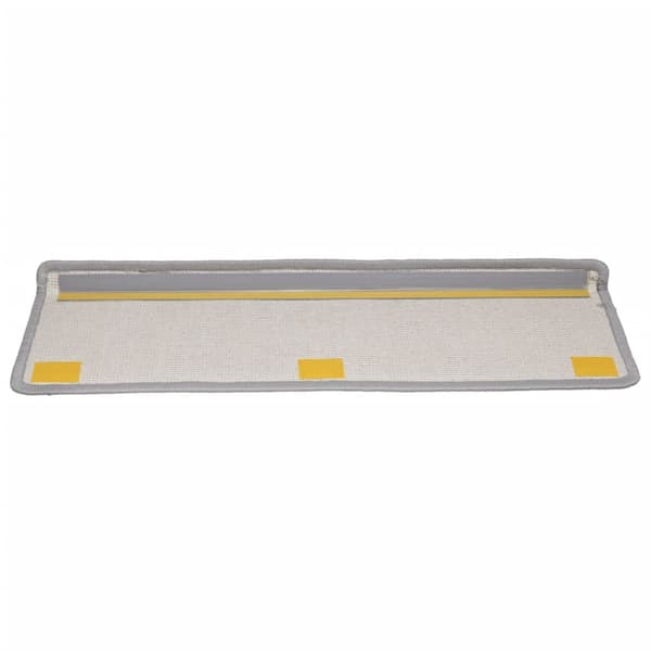 vidaXL 15 stk. trappemåtter 65x21x4 cm grå