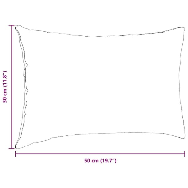 vidaXL Sofapuder 2 pcs Creme 50 x 30 cm Stof