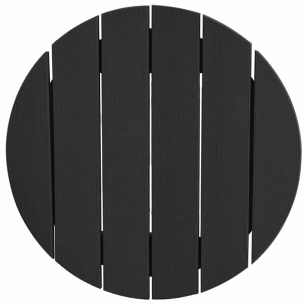 vidaXL Have bar sæt 3 pcs Sort HDPE
