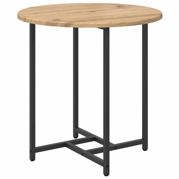 vidaXL Sidebordssæt 2 pcs Artisan egetræ og sort