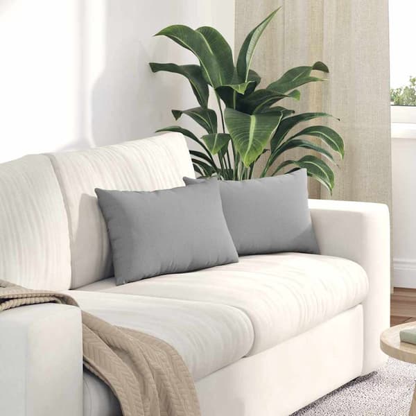 vidaXL Sofapuder 2 pcs Skygrå 50 x 30 cm Stof