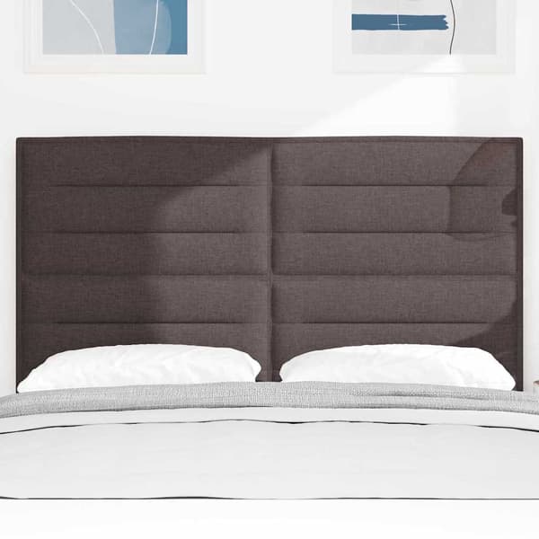 vidaXL Hovedgærde Mørk Brun 160 cm Stof