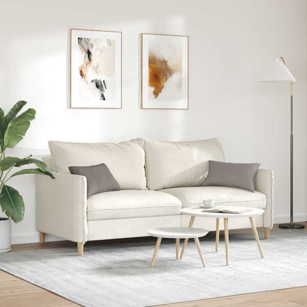 vidaXL Sofapuder 2 pcs Gråbrun 50 x 30 cm Stof