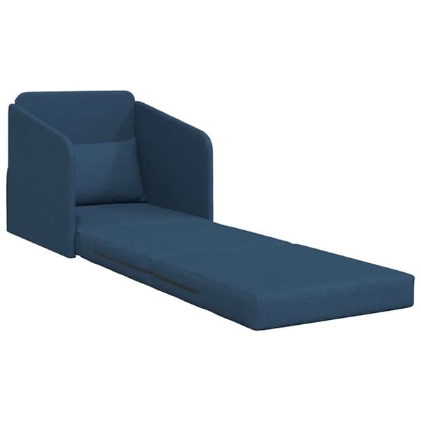 vidaXL Sovesofa 60cm Blå Stof