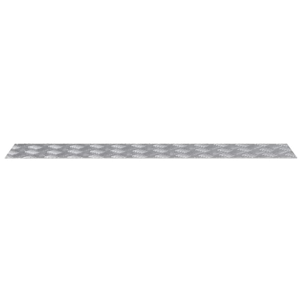 vidaXL Trappe Tread Rektangulær 4 pcs Sølv 100 x 20 cm Aluminium