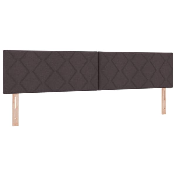 vidaXL Hovedgærde Brun 200 cm Stof