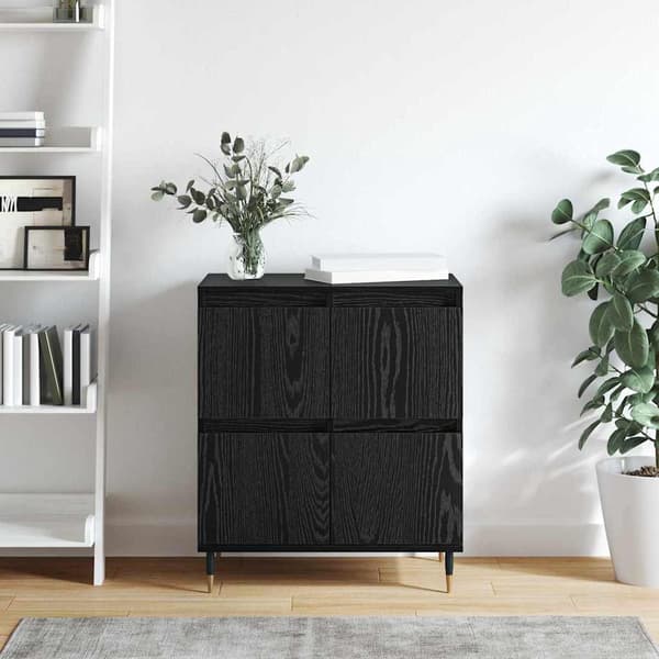 vidaXL Sideboard Sort eg 60 x 35 x 70 cm
