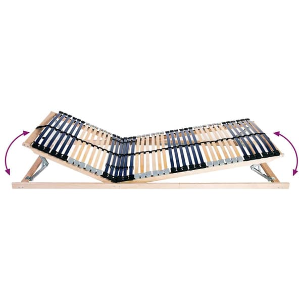 vidaXL Lamelbund Brun 80 x 190 cm Solid bøg